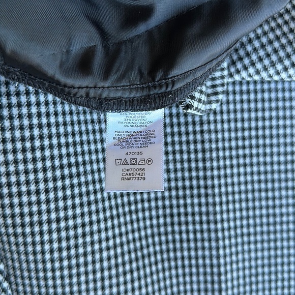 Ann Taylor - Black & White Check Ankle Pants - SZ 8 - Picture 7 of 12